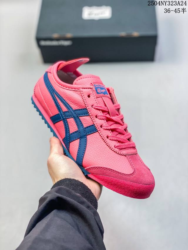 福利 Onitsuka Tiger Mexico 66 亚瑟士鬼冢虎复古经典板鞋 产品从款式颜色造型上体现出追求舒适和细节的完美 鞋类更是推崇手工制作的严谨与完