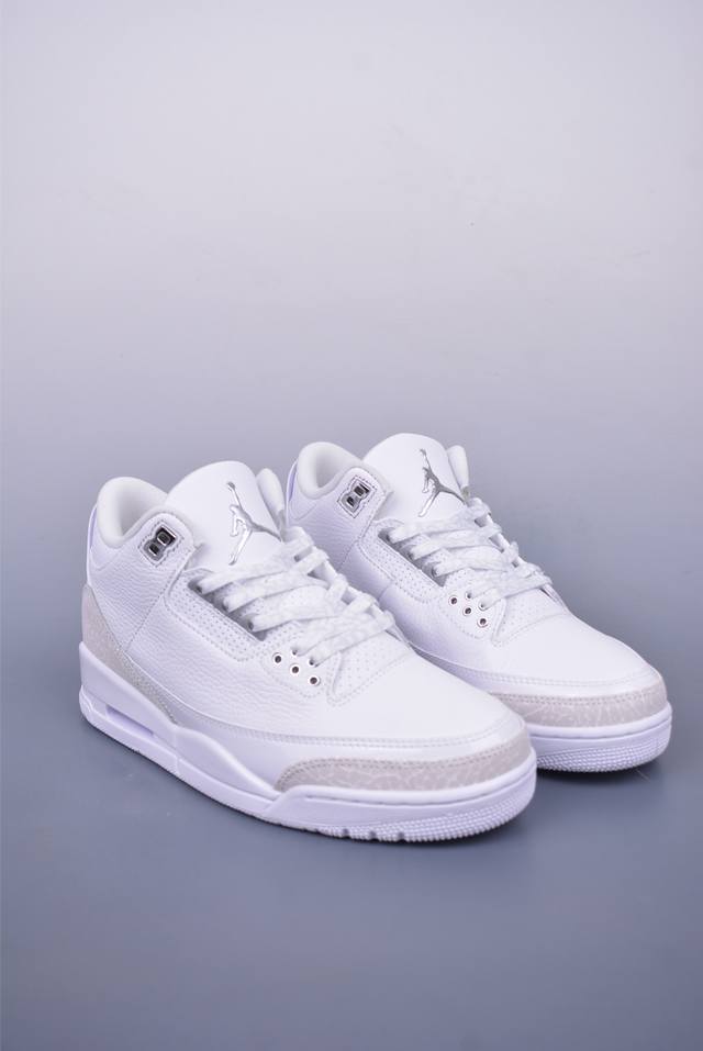 乔丹3代 Aj3 Air Jordan 3 Retro pule Money 复刻白 纯原大厂出品 莞产纯原出品原装进口皮料 正确荔枝纹路 经典复刻 完美爆裂