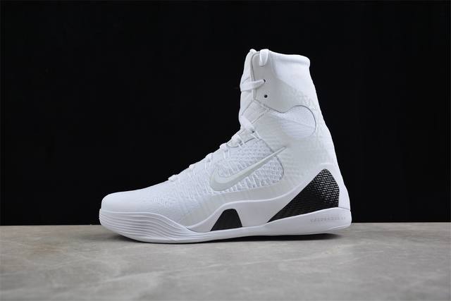 纯原版本 Nike Kobe 9 Elite protro Halo 科比9代精英纯白 高帮实战篮球鞋 Fz7335-100 #原楦打造灵动版型 鞋头腰身后跟