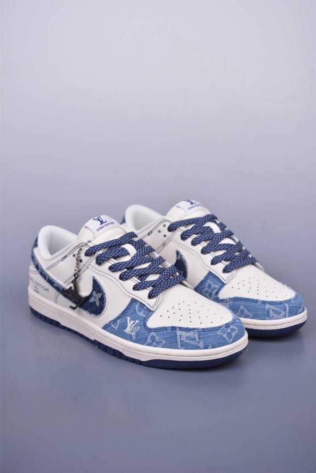 Nike Sb Dunk Low Lv联名 纯原大厂出品 极力推荐 原装头层材料 独家版型蒸餾加工 帶來的是更好的视觉和脚感体验 大厂纯原品质出货 清洁度 电绣