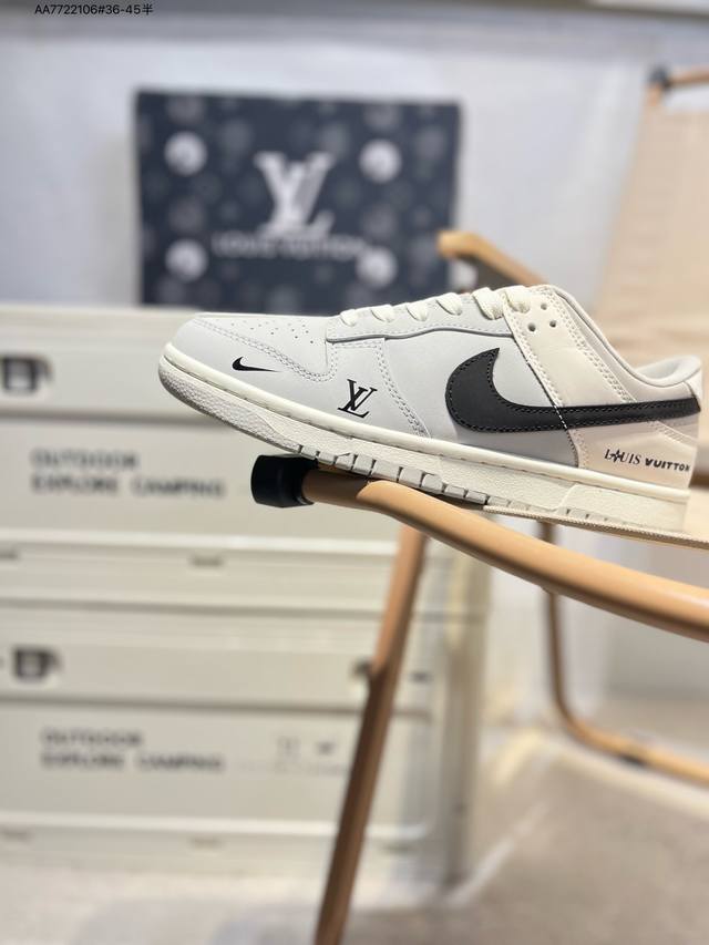 Nike Sb Dunk Low“Lv联名” 周年高端定制 低帮休闲板鞋 定制鞋盒 超高清洁度 皮料切割干净无任何毛边 细节完美Xy2026 Aa772 6#3