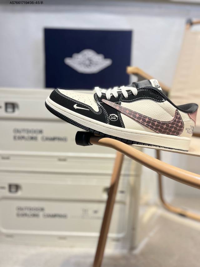 公司级头层皮乔丹Air Jordan 1 Low Aj1低帮系列篮球鞋 官方同步配色 原装级产物 #拒绝公底 立体鞋型 细节完美 高清洁度Xs As766171