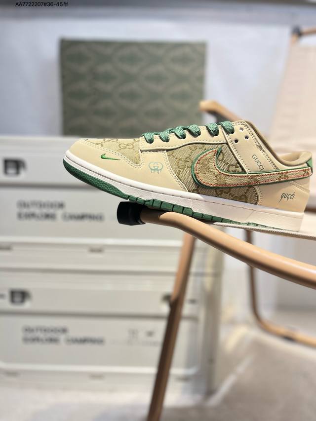 Nike Sb Dunk Low“古驰联名” 周年高端定制 低帮休闲板鞋 定制鞋盒 超高清洁度 皮料切割干净无任何毛边 细节完美Xd1588 Aa772 7#3