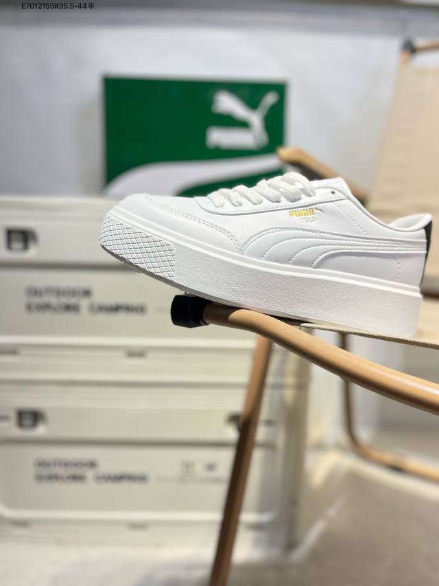 福利特价puma Basket platform Switch 彪马 蕾哈娜二代厚底松糕鞋系列蕾哈娜系列经典元素，以“混搭两种不同颜色与材质”的概念为核心，颜色