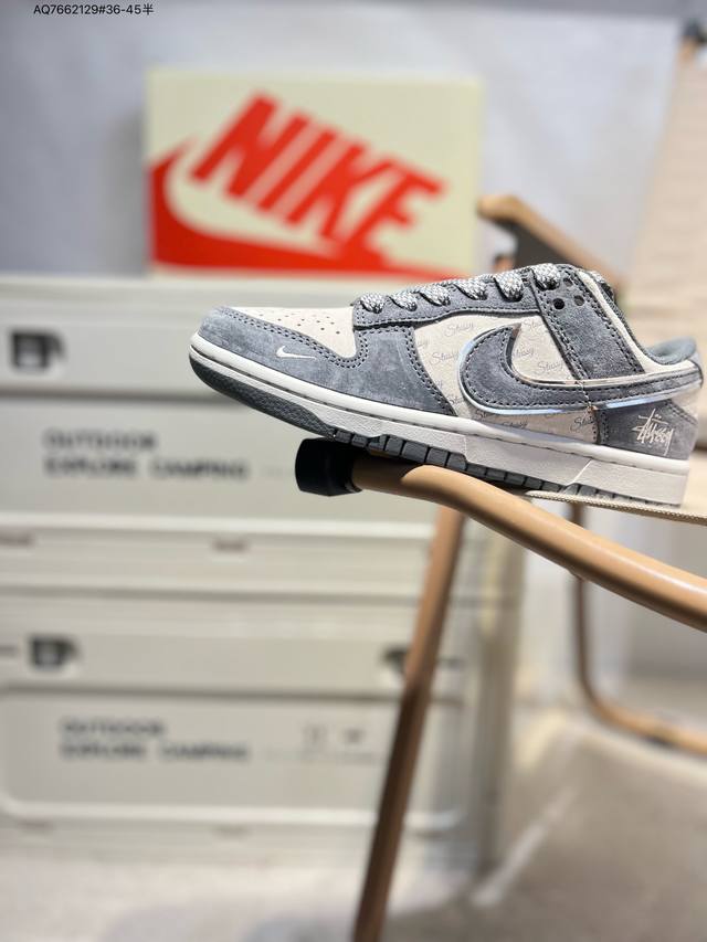 Nike Sb Dunk Low“斯图西联名” 周年高端定制 低帮休闲板鞋 定制鞋盒 超高清洁度 皮料切割干净无任何毛边 细节完美Xx2025 Aq766212