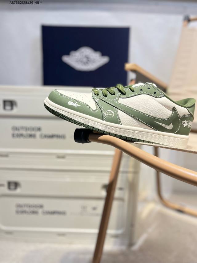 公司级头层皮乔丹Air Jordan 1 Low Aj1低帮系列篮球鞋 官方同步配色 原装级产物 #拒绝公底 立体鞋型 细节完美 高清洁度Xs As766212