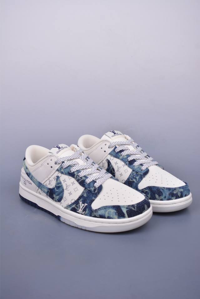Nike Sb Dunk Low Lv联名 纯原大厂出品 极力推荐 原装头层材料 独家版型蒸餾加工 帶來的是更好的视觉和脚感体验 大厂纯原品质出货 清洁度 电绣
