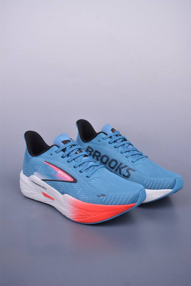 Brooks 布鲁克斯 Hyperion Max 2 超弹轻盈跑步鞋 实拍首发 低帮透气缓震支撑休闲运动慢跑鞋 采用改进工程空气网眼组合热熔工艺 鞋面材质搭载D