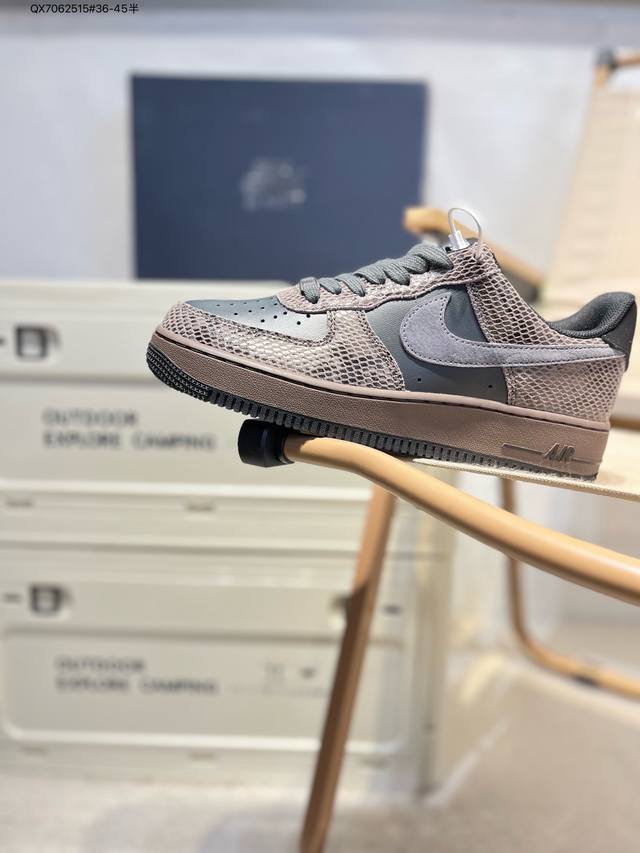公司级头层 Nk Air Force 1'07 Low 空军一号低帮休闲板鞋 #定制皮料 原楦原纸板 纯正空军版型 高清洁度 内置全掌气垫Hf2898 Qx70