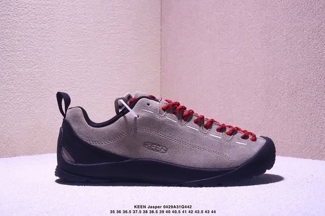 keen Jasper 圆头系带 减震防滑耐磨 低帮 户外功能鞋 女款 银貂色出货了35-44带半码 Xm0429Q442