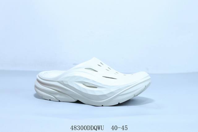 hoka 夏季百搭沙滩一字拖纯色简约室内拖鞋 48300Ddqwu 40-45