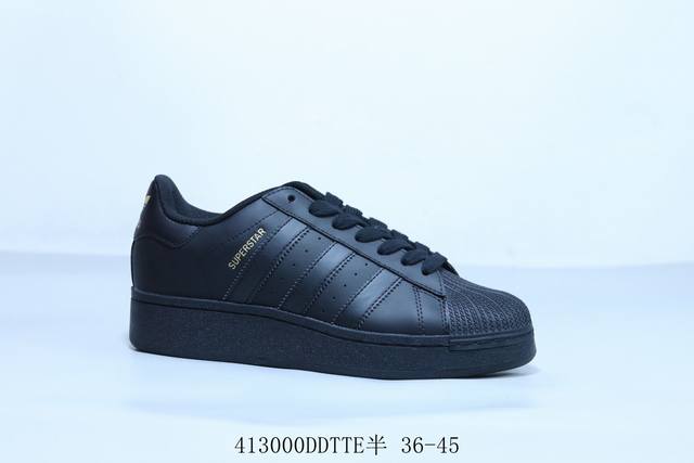 阿迪达斯Adidas三叶草 Originals Superstar 贝壳头系列低帮经典百搭休闲运动板鞋 厚底 货号 Id4656 4 00Ddtte半 36-4
