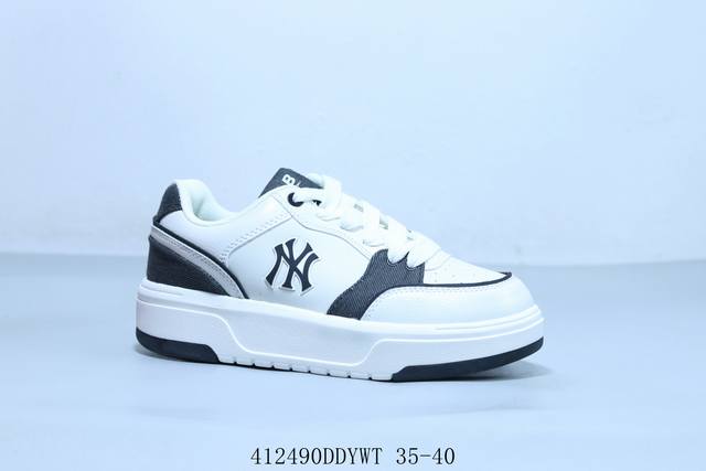 new York Yankees X Mlb Chunky Liner Low 学长鞋系列低帮老爹风轻量增高厚底百搭休闲运动板鞋 412490Ddywt 35-