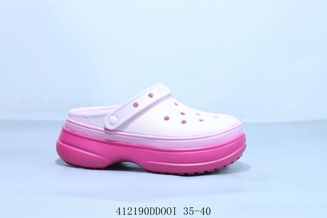 卡骆驰 Crocs Duet Max Ii 2 Clog Sandals 迪埃2代系列厚底户外风沙滩穿搭休闲涉水涡轮洞洞鞋 412 Ddooi 35-40
