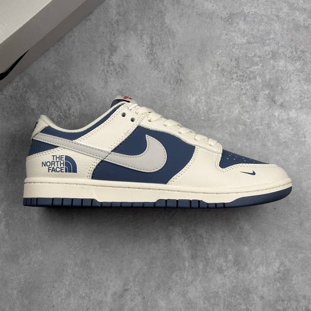 本地 核心私 Nike Dunk Low Retro 北面联名 米白蓝 周年高端定制 低帮休闲板鞋 #定制鞋盒 大厂纯原品质出货 超高清洁度 皮料切割干净无任何