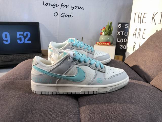 耐克 Nk Sb Dunk Low 古驰联名Mr.Vera设计师 高端定制 低帮休闲运动板鞋独家版型，柔软皮革鞋面，冲击视觉和脚感体验 定制鞋盒 大厂纯原品质出