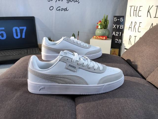 公司级Puma Court Legend Lo 彪马 拼接皮面经典低帮休闲板鞋 货号:371931-05 尺码:35.5 36 37 37.5 38 38.5