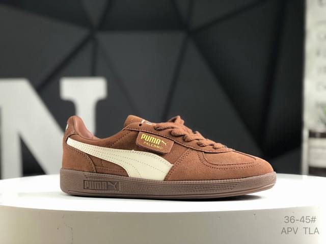 真标带半码 彪马 Puma Palermo V-Day 复古单品 防滑耐磨低帮德训板鞋 货号: 396463 56 尺码: 如图右下角所示 Apv Tla