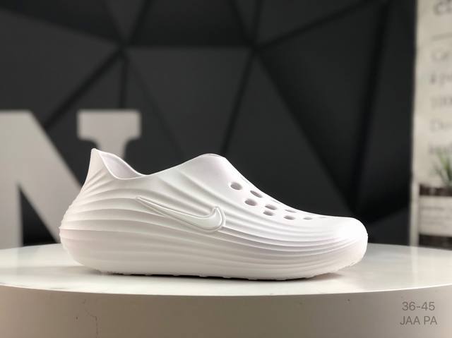 耐克 Nk Reactx Rejuven 8 新款夏季沙滩凉鞋 拖鞋 洞洞鞋 发泡一体大底 脚感十分舒适！ 货号：Hv5060-001 尺码：36-45 Jaa