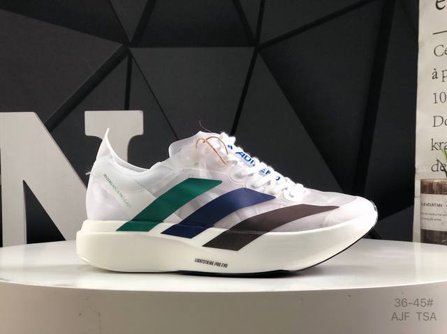 阿迪达斯 Adidas Adizero Eva Sl M Black White 零度进化版系列低帮轻便透气竞速休闲运动慢跑鞋 Jq3642 相信大家对去年 A