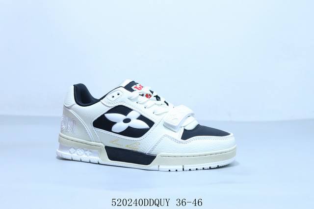 lv路易威登Louis Vuitton Trainer Sneaker Low休闲运动文化百搭篮球鞋 5 0Ddquy 36-46