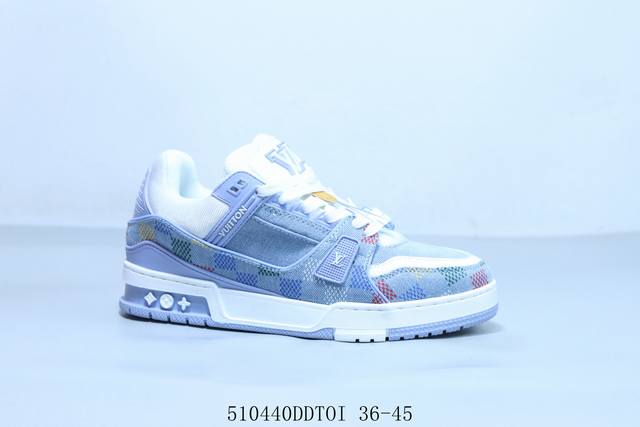 lv路易威登Louis Vuitton Trainer Sneaker Low休闲运动文化百搭篮球板鞋 510440Ddtoi 36-45