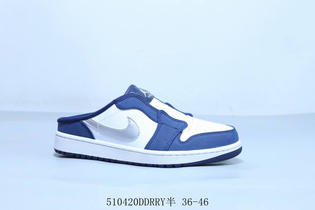 乔丹Air Jordan 1 Low Aj1 乔1低帮复古文化休闲运动半托鞋 货号 Fj1214-102 510420Ddrry半 36-46