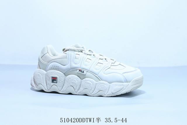 斐乐Fila Fila斐乐情侣款 新款可颂复古百搭运动板鞋 510420Ddtwi半 35.5-44