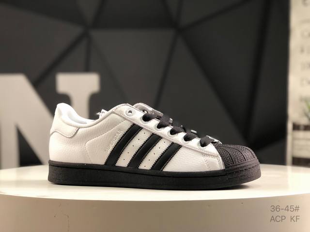 阿迪达斯 Adidas三叶草 Originals Superstar贝壳头系列低帮经典百搭休闲运动板鞋 货号:Ji0124 尺码：36-45 半 Acp Kf