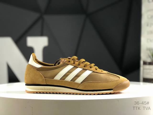 阿迪达斯 Adidas Wmns Sl72 Og 系列德训足球风百搭低帮休闲运动板鞋 目前市面最高版本 正确完美版型 正确粗翻毛皮采用高弹Eva+Model+R