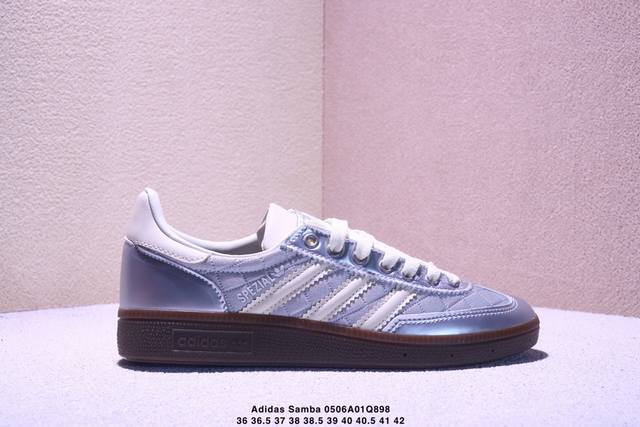 真标阿迪达斯三叶草Adidas Originals Samba Og 桑巴舞系列绅士德训足球风百搭低帮休闲运动板鞋 货号:Jq0015 尺码:36 36.5 3