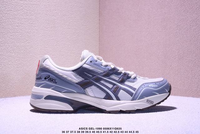 asics 亚瑟士 透气网眼鞋面配合部分合成革材质 采用全新Ahar+橡胶材质,更加耐磨日本专业跑鞋品牌 Asics 亚瑟士 Gel-1090户外越野休闲运动跑