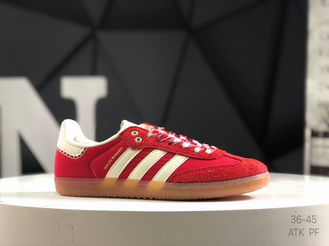 阿迪达斯 Adidas Originals Wb Pony Tonal Samba Og 桑巴舞系列绅士德训足球风百搭低帮休闲运动板鞋 货号：Gy6612 尺码