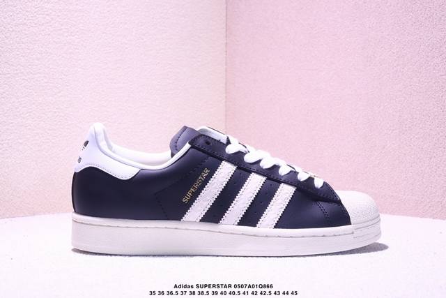 adidas Originals Superstar 渠道正品订单 诠释市场最高工艺水平 贝壳头经典小白板鞋 专柜上架同步配色 全鞋进口头层皮料打造。货号:If