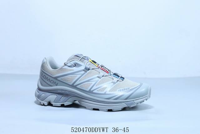 salomon 萨洛蒙Xt-6 Expanse复古潮流跑步鞋 男女同款合金灰 货号 474448 520470Ddywt 36-45