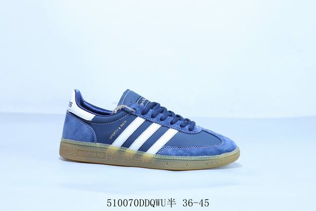 阿迪达斯 生胶 Adidas Spezial 复古休闲板鞋 全鞋采用猪八皮制作 牛筋耐磨大底 承载青春情怀的板鞋 货号 J P9 5 70Ddqwu半 36-4