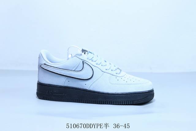 耐克 Nike Air Force 1 Af1耐克 低帮 空军一号休闲板鞋 货号 Hq7027-100 510670Ddype半 36-45