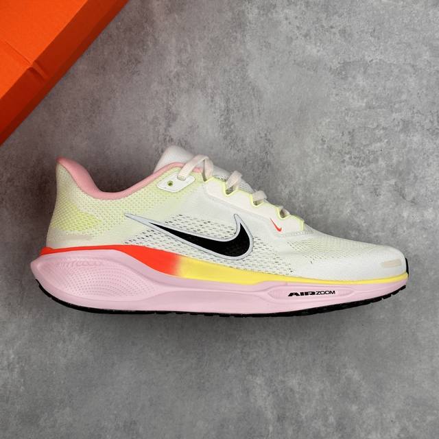 本地 核心私 Nk Air Zoom Pegasus 41 耐克网面透气轻便耐磨跑鞋 鞋面采用网布、织物、橡塑材料等多种材料拼接，出色支撑效果，缔造稳固脚感，塑