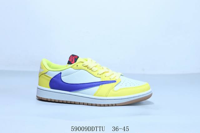 特价 乔丹Air Jordan 1 Low Aj1 乔1低帮复古文化休闲运动篮球鞋倒勾 金丝雀 货号 Dz4137-700 59009Ddttu 36-45