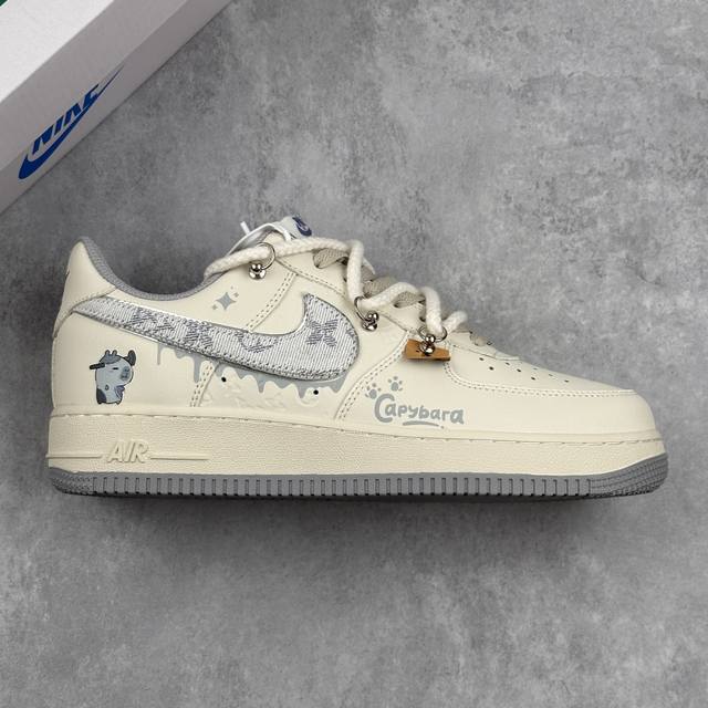 本地 核心私 Nike Air Force 1'07 Low X Capybara Frankenstein 卡皮巴拉系列 科学怪人 空军一号低帮休闲板鞋 #卡