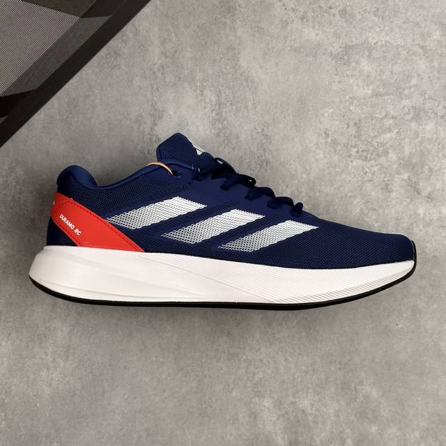 本地 核心私 阿迪达斯 Adidas Duramo Rc U 训练备赛轻盈跑步运动厚底鞋 这双跑步鞋的鞋面采用了合成革、Pu和织物材料。这样混合材质的设计不仅提
