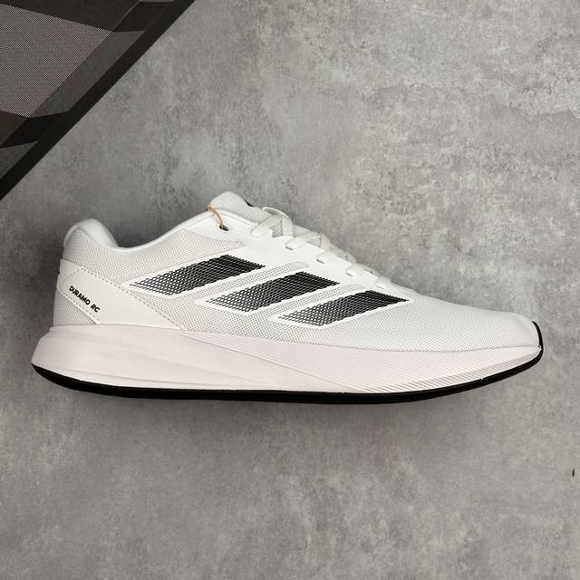 本地 核心私 阿迪达斯 Adidas Duramo Rc U 训练备赛轻盈跑步运动厚底鞋 这双跑步鞋的鞋面采用了合成革、Pu和织物材料。这样混合材质的设计不仅提