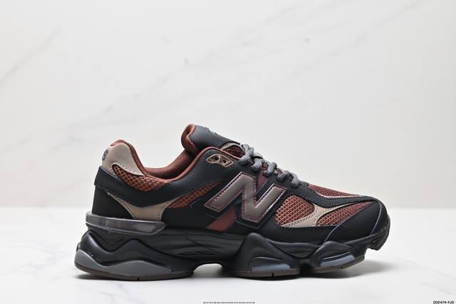 公司级New Balance 9060系列 新百伦 复古休闲运动慢跑鞋 鞋面大身由空间双格及磨砂鞋面拼接而生 夏日氛围拉满 采用大面积网眼以及麂皮材质覆盖鞋身