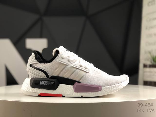 阿迪达斯 Adidasnmd_R1 3M反光弹力针织面爆米花缓震男女士时尚舒适缓震运动鞋跑步鞋 货号：If3458 尺码：如图所示 Tkk Tva