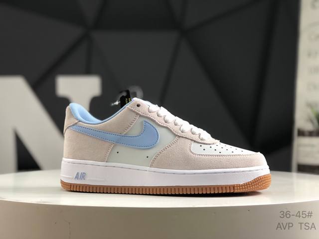 耐克 Nike Air Force 1 Low 07 Sk8 Black Gum 黑白生胶 原楦头原纸板 打造纯正低帮空军版型专注外贸渠道 全掌内置蜂窝气垫 原
