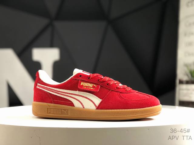 彪马 Puma Palermo 舒适百搭 防滑耐磨 低帮 板鞋 红色 新年红 蛇年限定 男女同款401856-01 尺码36-45 半 Apv Tta
