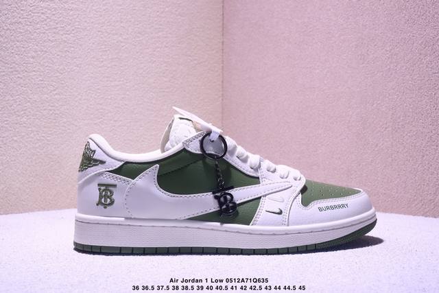 海外爆款限量发售！公司级 Travis Scott X Fragment Design X Jordan Air Jordan 1 Low Og Sp 巴宝莉联