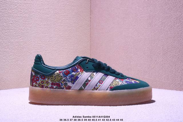 公司级阿迪达斯三叶草Adidas Originals Samba Xlg 桑巴舞系列绅士德训足球风百搭低帮休闲运动板鞋 货号:Jh7289 尺码:36 36.5