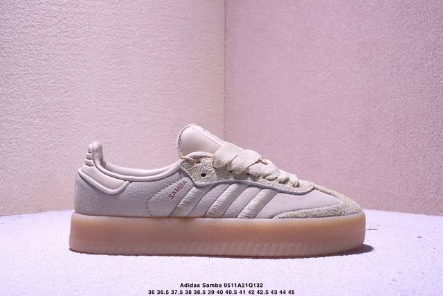 公司级阿迪达斯三叶草Adidas Originals Samba Xlg 桑巴舞系列绅士德训足球风百搭低帮休闲运动板鞋 货号:Jq0254 尺码:36 36.5