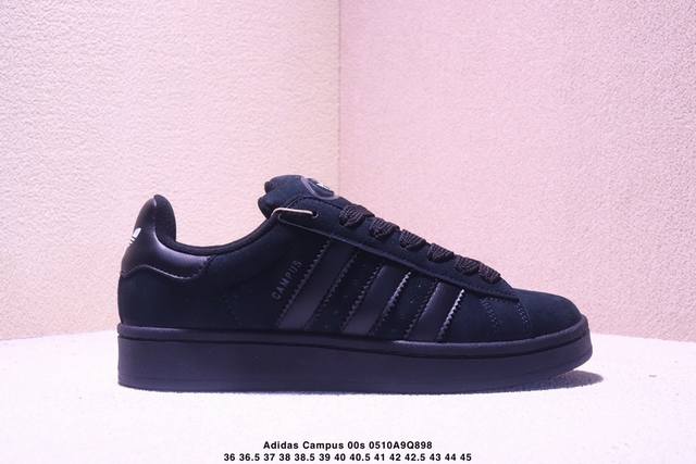 真标Adidas Originals Campus 00S 学院系列 面包风经典复古低帮百搭休闲运动板鞋 货号:If8768 尺码:36 36.5 37 38
